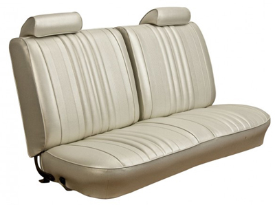 70 Chevelle & El Camino Seat Upholstery Black For Front Split Bench Seats Special Order Colors Available  Red,Gold, Medi