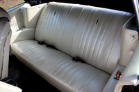 70 Chevelle & El Camino Seat Upholstery Black For Rear Convetible Seats Special Order Colors Available  Red,Gold, Medium