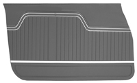 70-72 Chevelle 4 Door Front Door Panels Black Colors Available Special Order 70 Dark Green 70 Ivory, 70 Medium Blue, 70
