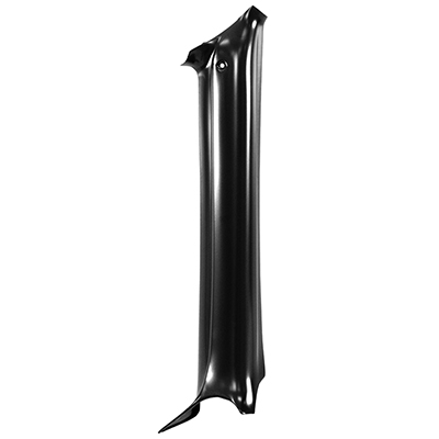 70-72 Chevelle Coupe Interior Pillar Post Molding  Black, RH