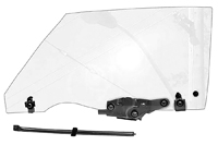 70-72 Chevelle Coupe & Convertible Door Glass Assembly RH Clear Complete Ready to Instal, Includes Rear Inner Channel