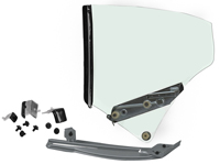 70-72 Chevelle Coupe Quarter Window Glass Assembly RH Clear