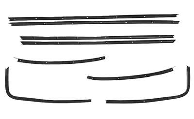 70-72 Chevelle Coupe Original Style Felt Kits 8 Pieces