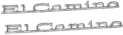 71-77 El Camino Front Fender Emblems 