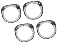 70 Chevelle / El Camino Headlight Bezels, Inner & Outer LH & RH, Set of 4