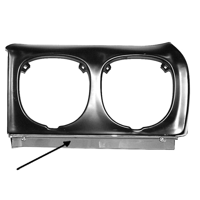 70 Chevelle / El Camino Lower Headlamp Moldings LH & RH