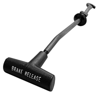 70-72 Chevelle / El Camino Emergency Brake Release Handle & Rod, Black