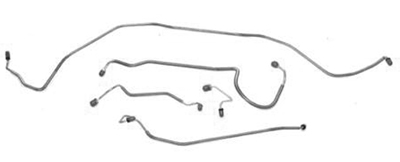 70 Chevelle / El Camino Front Brake Line Kit Standard Disc 5 Line Set Wall # 134
