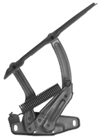 70-72 Chevelle / El Camino Left Hood Hinge, Phosphate Plated With Springs