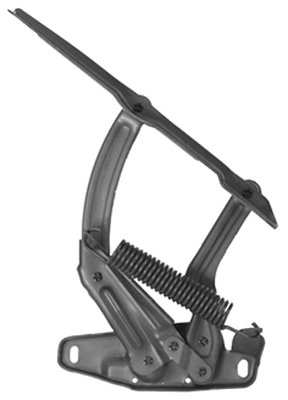 70-72 Chevelle / El Camino Right Hood Hinge, Phosphate Plated With Springs