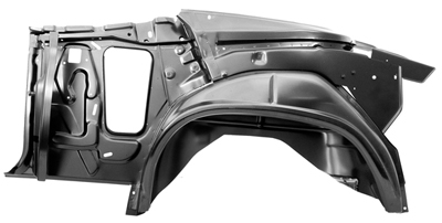 70-72 Chevelle Convertible Rear Quarter Panel & Wheelhouse Assembly, RH