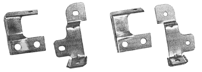 70-72 Chevelle / El Camino A/C Condenser Brackets 4 Piece Set