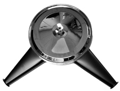 70-72 Chevelle / El Camino Dual Snorkel Air Cleaner With Chrome Lid