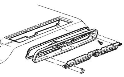 70-72 Chevelle / El Camino Flapper To Frame Retainers
