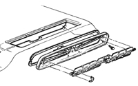 70-72 Chevelle / El Camino Flapper To Frame Retainers