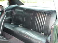 70 Chevelle & El Camino Seat Upholstery Black For Rear Coupe Seats Special Order Colors Available  71-72 Black, 71 Blue,
