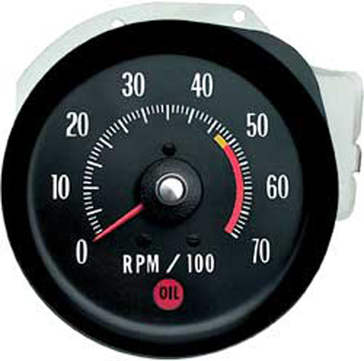 71-72 Chevelle / El  Camino Tachometer 5000 RPM Red Line
