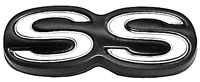 71-72 Chevelle Rear Panel Emblem SS On Bumper Drivers Quality