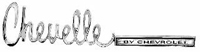 71-72 Chevelle Rear Panel Emblems 