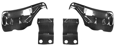 71-72 Chevelle Rear 4 Piece Bumper Bracket Set