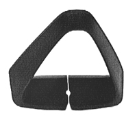 73-81  Chevelle / El Camino Shoulder Belt Triangular Shape Guide Black