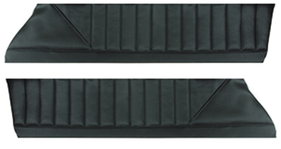 73 Chevelle / El Camino Upper Door Panels, Black, Pair