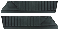 73 Chevelle / El Camino Upper Door Panels, Black, Pair