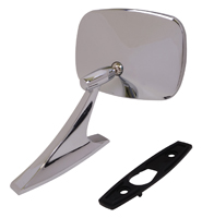 73-77 Chevelle / El Camino Side View Mirror LH Includes Gasket