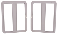 73-77 Chevelle / El Camino Front Fender Side Marker Light Bezels Chrome