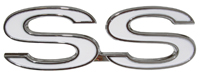 73-74 Chevelle / El Camino Fender Emblems, SS White