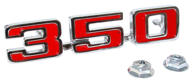 73-75 Chevelle / El Camino Front Fender Emblem, 350
