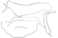 73-77 Chevelle Brake Lines Set With Manual Disc Brake  ( Special Order )