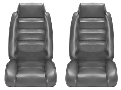 78-80 Chevelle / El Camino Standard Seat Upholdtrey Sierra Grain Vinyl Insert  Backrests And Bottoms Have Sewn Vertical