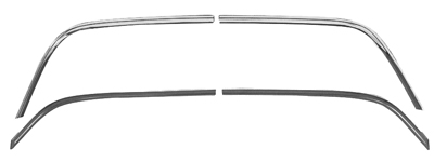 78-87 El Camino Rear Window Molding Kit 4 Pieces