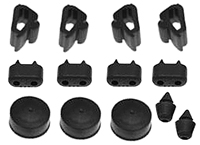 80-87 El Camino Rubber Bumper Kit Includes Door, Trunk, Hood, Side Of Fender, Gas Tank Door And Glove Box