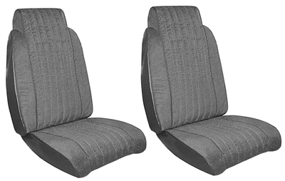 78-80 Chevelle / El Camino Standard Seat Upholdtrey Sierra Grain Vinyl With Elk Vinyl Inserts. Baskrest And Bottom Have