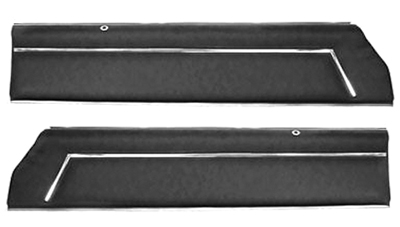 81-87  Chevelle / El Camino Front Door Panels Black Color Available Special Order Dark Blue, Gray, Buckskin, Saddle