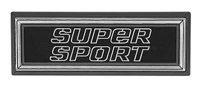 81-87 Chevelle / El Camino Dash Emblem  Super Sport Located Above The Glove Box