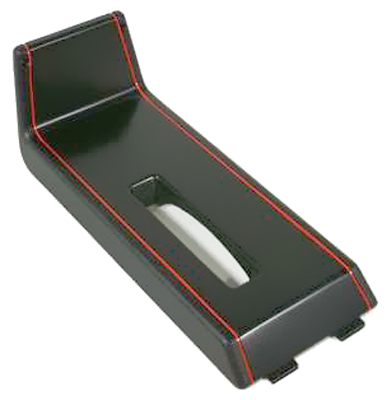 86-87 Chevelle / El Camino Upper Console Shift Trim  Plate Black Red Trim