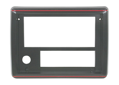 86-87-Chevelle / El Camino Radio Bezel Black With Red Trim