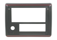 86-87-Chevelle / El Camino Radio Bezel Black With Red Trim