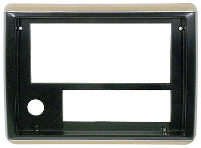86-87-Chevelle / El Camino Radio Bezel Dark Saddle With Silver Trim