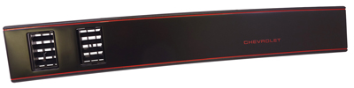 86-87 Chevelle / El Camino Dash Applique Without A/c Includes 2 Vents Black