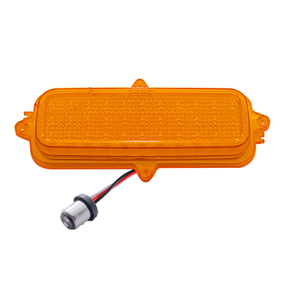 60-66 Chevrolet Park Light Lens L.E.D. Amber, LH or RH
