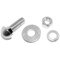60-72 Chrome Bumper Bolt, High Dome
