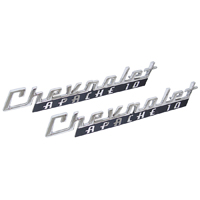 60 Chevrolet Truck Fender Side Emblem, Chrome 