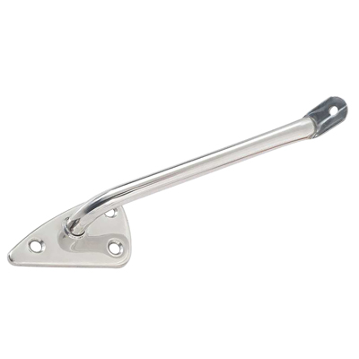 60-66 Exterior Mirror Bracket, Polished Stainless Steel, LH