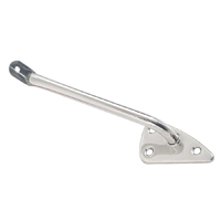 60-66 Exterior Mirror Bracket, Polished Stainless Steel, RH