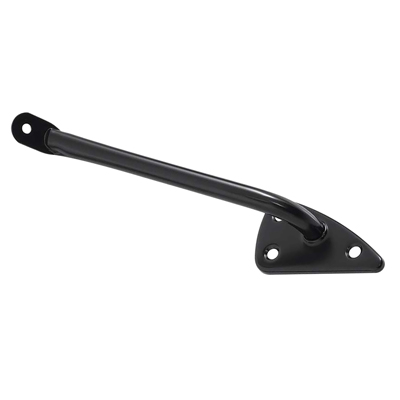 60-66 Exterior Mirror Bracket, Painted Black, RH