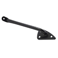 60-66 Exterior Mirror Bracket, Painted Black, RH